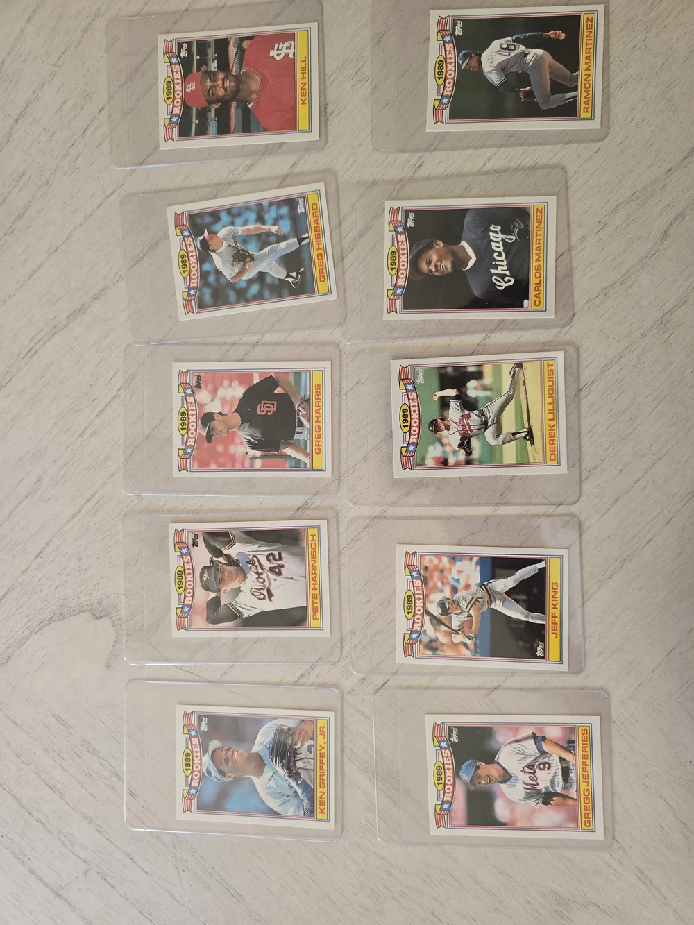 Topps 1989 Rookies Commemorative Full Set Of 33 Baseball Cards